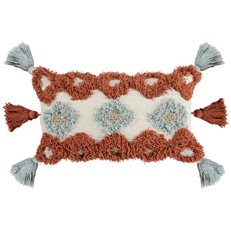 Image 1 Freda Persimmon Multi-Color 26" x 14" Decorative Pillow