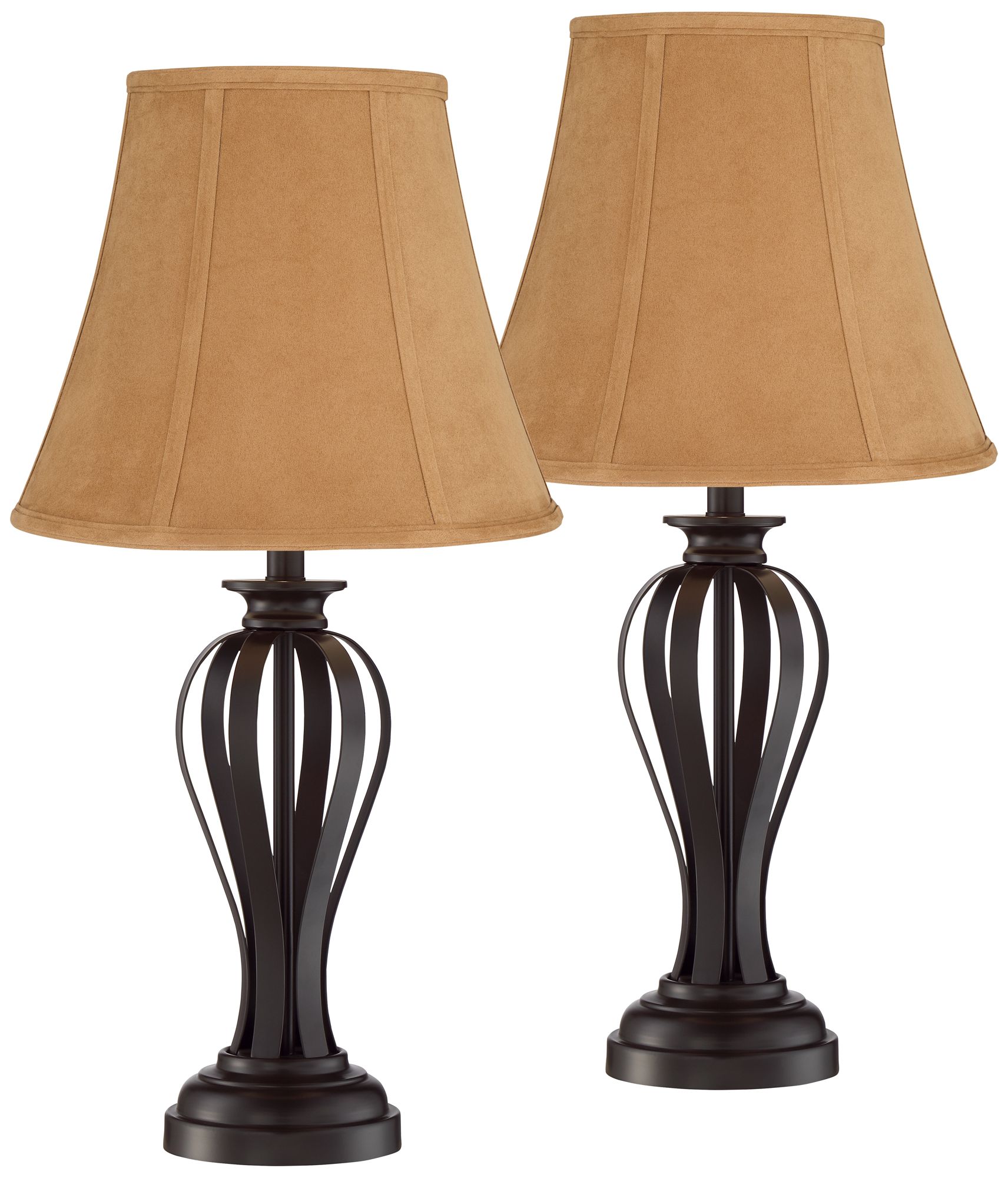 mocha bedside lamps