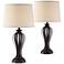 Freddie Bronze Table Lamps Set of 2 with Table Top Dimmers