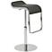 Freddy Adjustable Gray Faux Leather Bar or Counter Stool