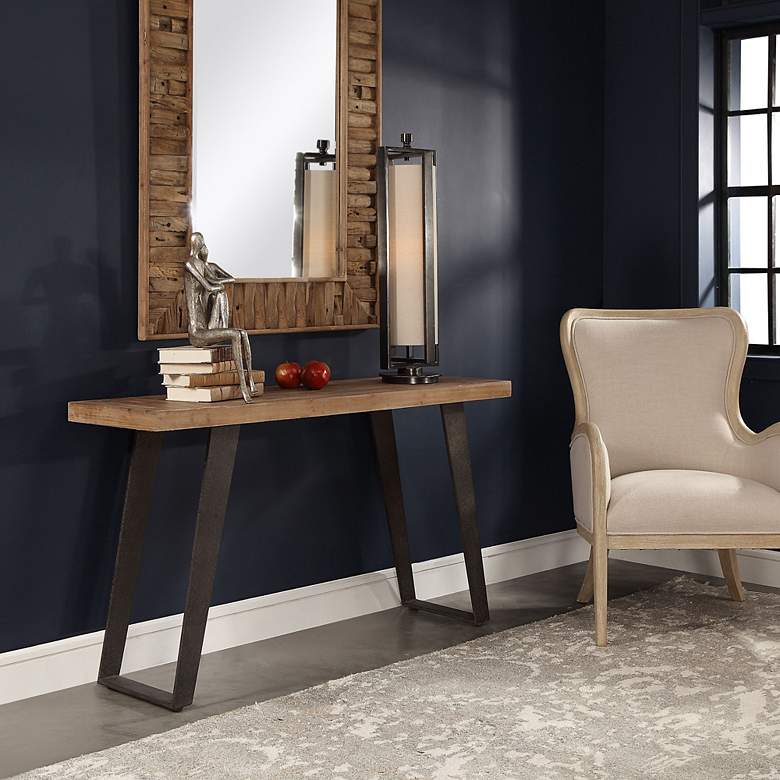 Image 6 Freddy Weathered Console Table more views