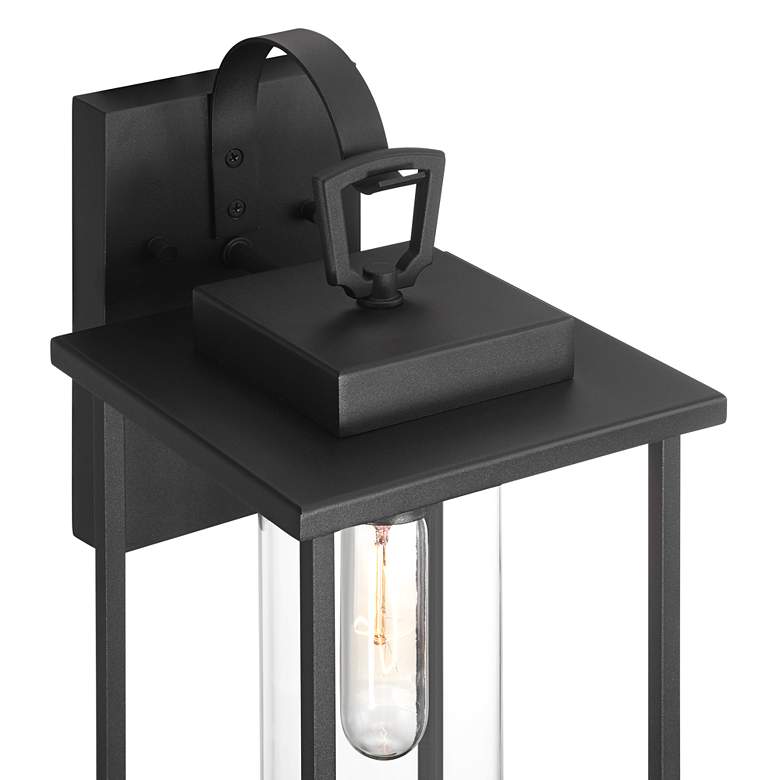 Image 3 Frederick 15 1/2" High Sand Black Outdoor Wall Light Set of 2 more views