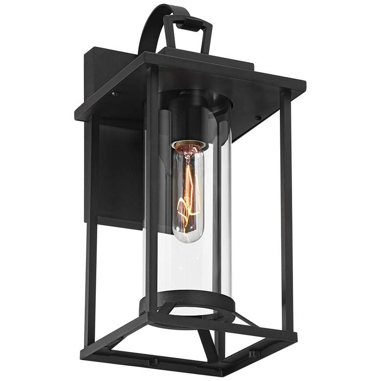 Image 7 Frederick 15 1/2" High Sand Black Outdoor Wall Light Set of 2 more views