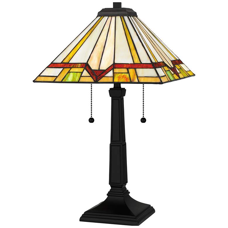 Image 1 Frederick 2-Light Matte Black Table Lamp