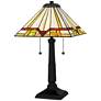 Frederick 2-Light Matte Black Table Lamp