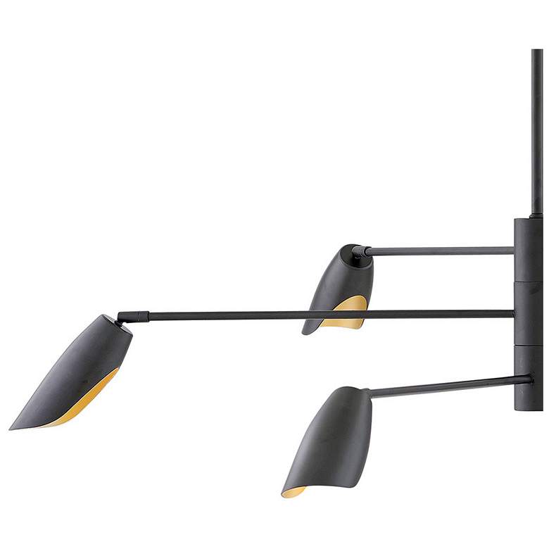 Image 5 Frederick Ramond Bowery 50" Black 6-Light Modern Chandelier more views