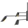 7_Frederick Ramond Bowery 50" Black 6-Light Modern Chandelier more views