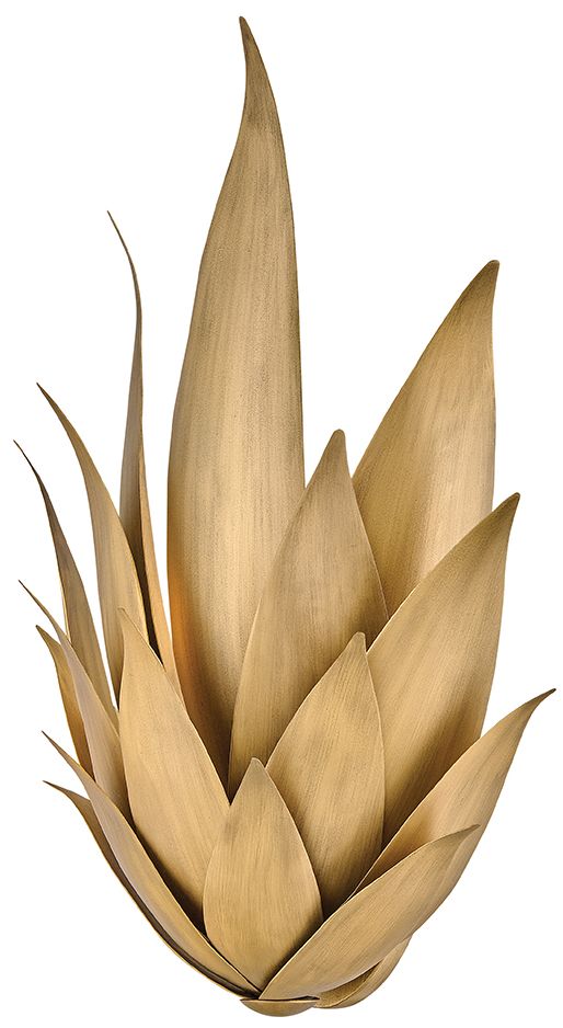 Image 6 Fredrick Ramond Agave 20 3/4"H Burnished Gold Wall Sconce more views