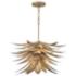 Fredrick Ramond Agave 26" Burnished Gold 7-Light Modern Chandelier