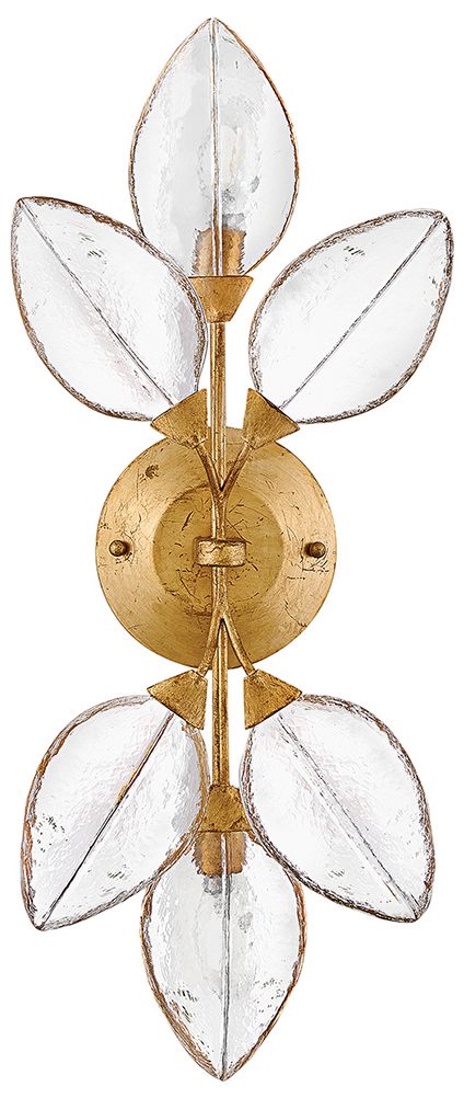 Fredrick Ramond Amira 25 1/4" High Brass 2-Light Wall Sconce
