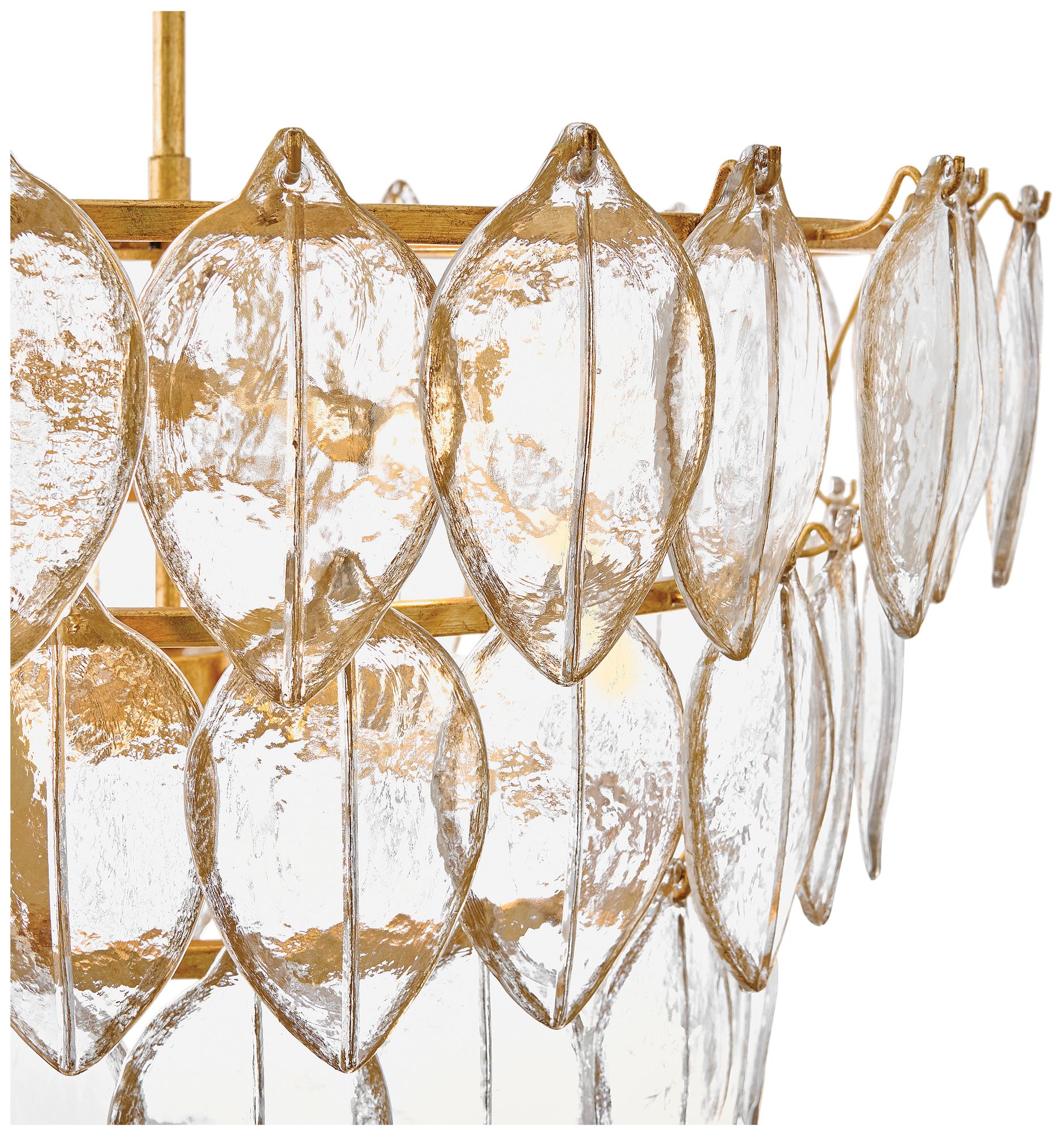 Image 4 Fredrick Ramond Amira Medium Chandelier 30.25" Distressed Brass more views
