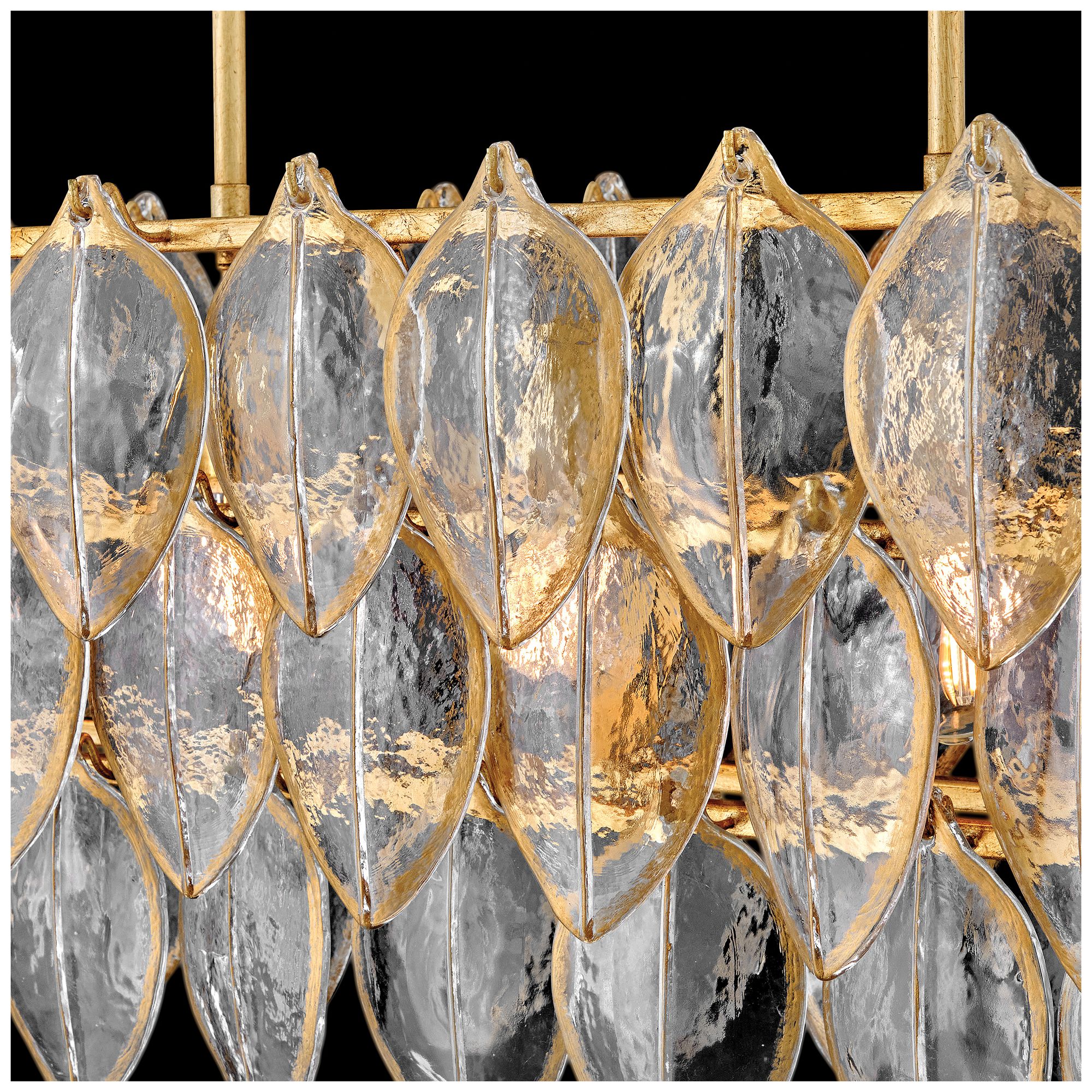 Thumbnail3 of Fredrick Ramond Amira Medium Five Light Linear 45" Distressed Brass more views