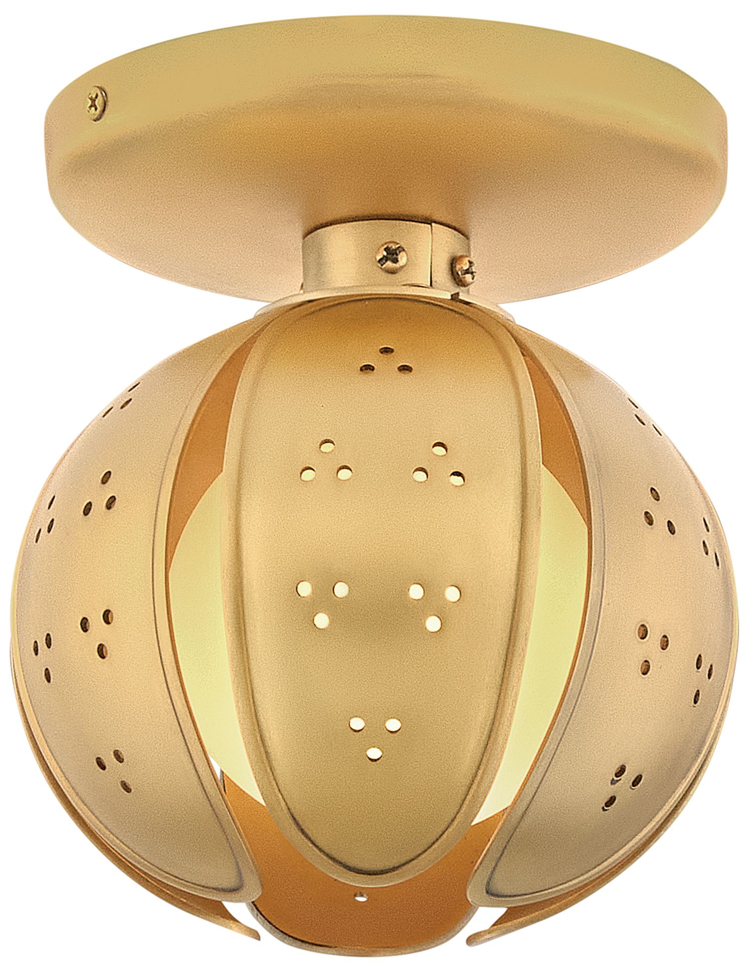 Fredrick Ramond Anthos Small Single Light Sconce 6" Unlacquered Brass