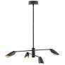 1_Fredrick Ramond Bowery 39 1/4"W Black 4-Light LED Chandelier