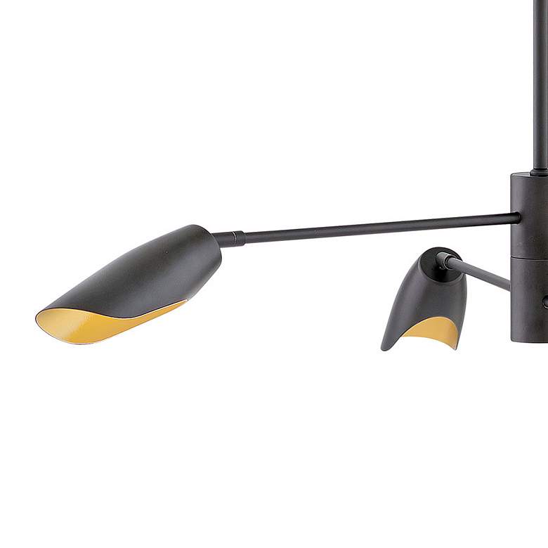 Image 3 Fredrick Ramond Bowery 39 1/4"W Black 4-Light LED Chandelier more views