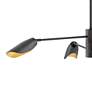 3_Fredrick Ramond Bowery 39 1/4"W Black 4-Light LED Chandelier more views