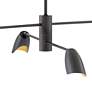4_Fredrick Ramond Bowery 39 1/4"W Black 4-Light LED Chandelier more views