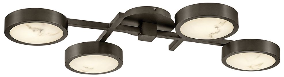 Thumbnail2 of Fredrick Ramond Cava 30" Wide Black Oxide LED Ceiling Light more views