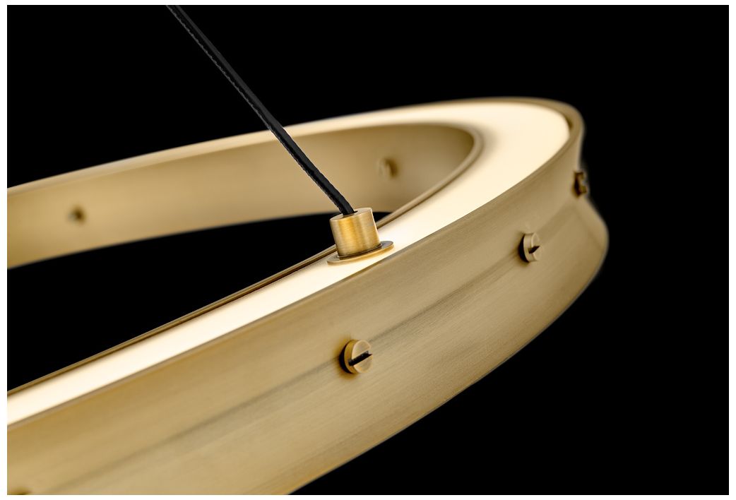 Fredrick Ramond Chandelier Althea Large Chandelier Lacquered Brass