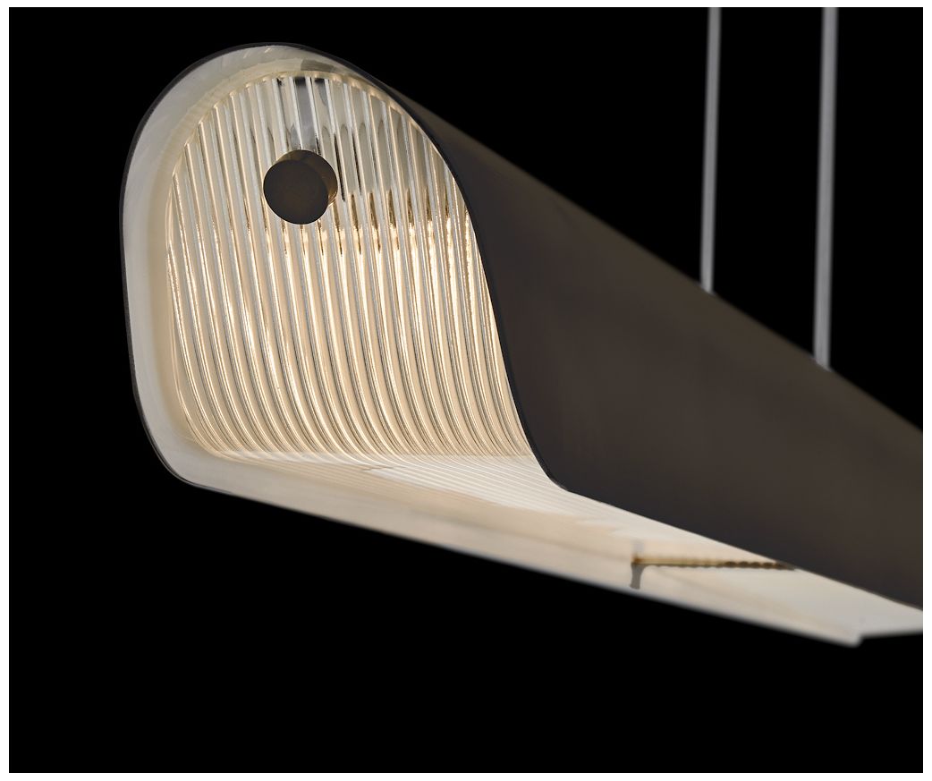 Fredrick Ramond Chandelier Arco Medium Linear Black Oxide