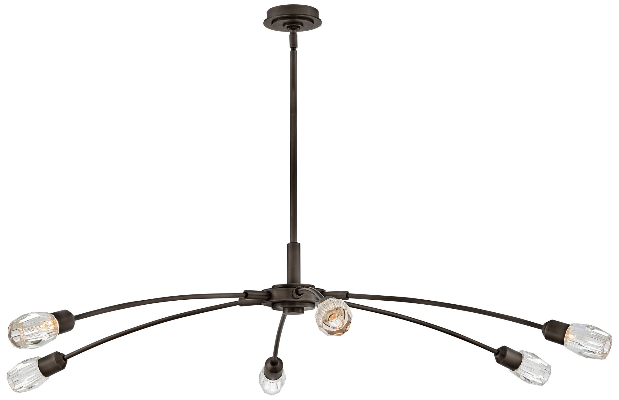 Image 6 Fredrick Ramond Chandelier Atera Extra Large Single Tier 60" Black Oxide more views