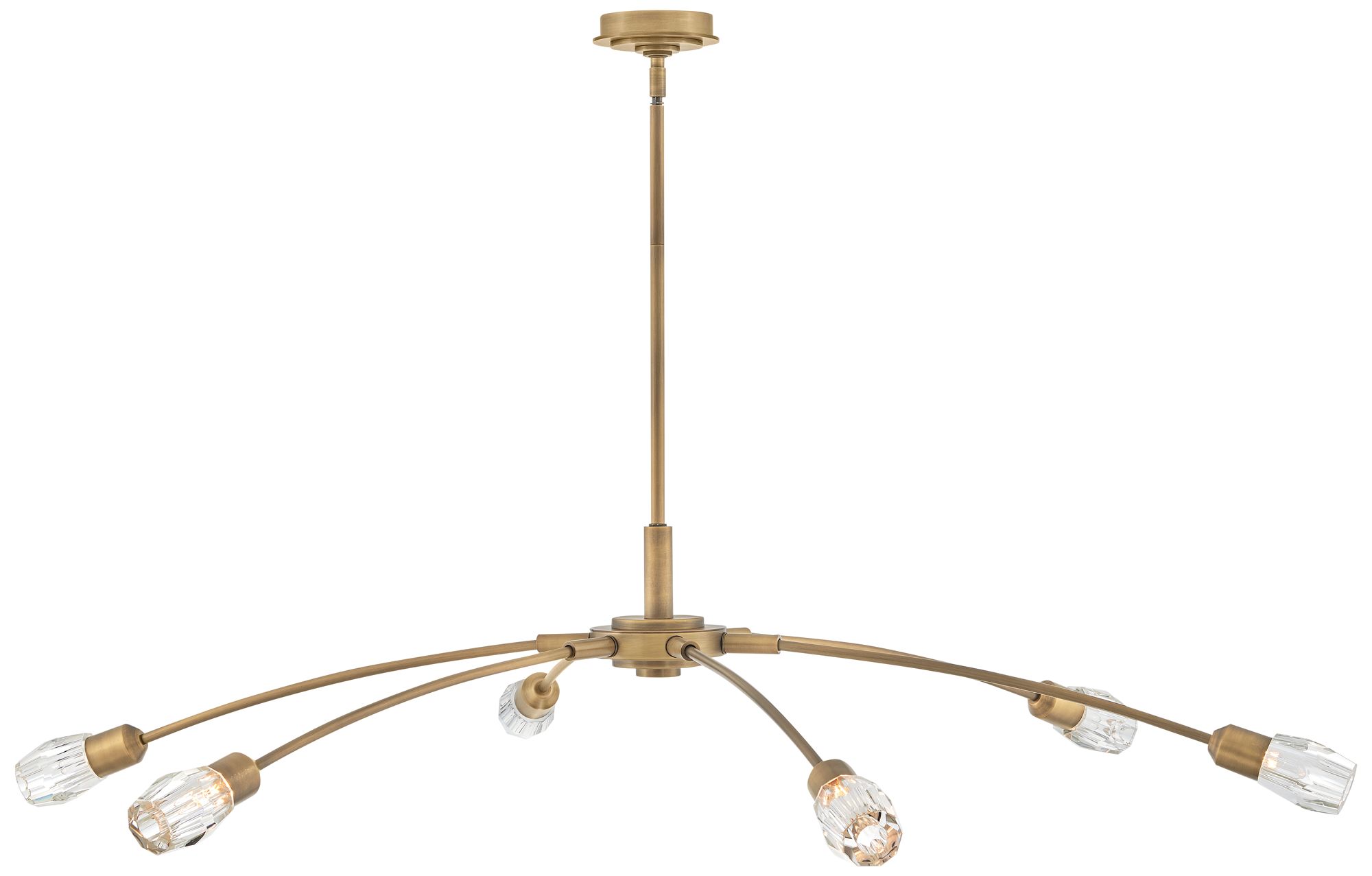 Image 2 Fredrick Ramond Chandelier Atera Extra Large Single Tier 60" Heritage Brass more views