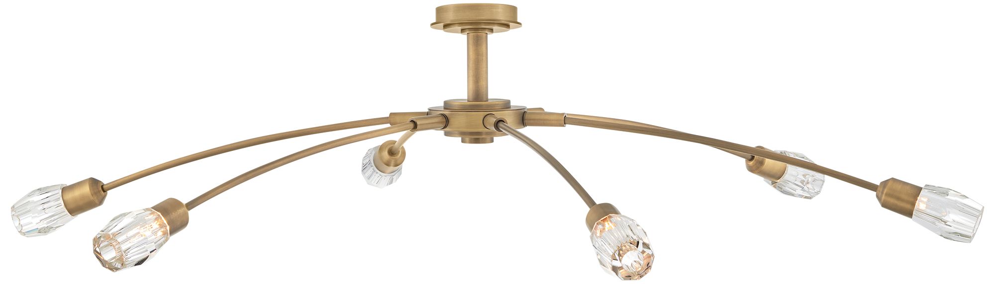 Image 4 Fredrick Ramond Chandelier Atera Extra Large Single Tier 60" Heritage Brass more views