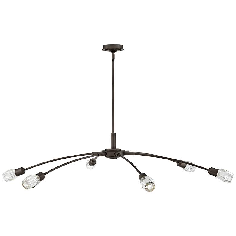 Image 5 FREDRICK RAMOND CHANDELIER ATERA Extra Large Single Tier Black Oxide more views
