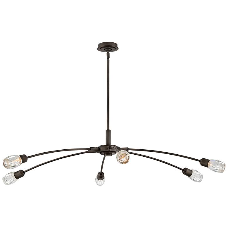Image 6 FREDRICK RAMOND CHANDELIER ATERA Extra Large Single Tier Black Oxide more views