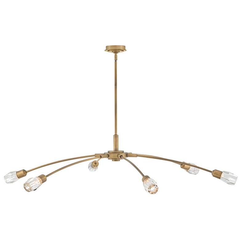 Image 1 FREDRICK RAMOND CHANDELIER ATERA Extra Large Single Tier Heritage Brass