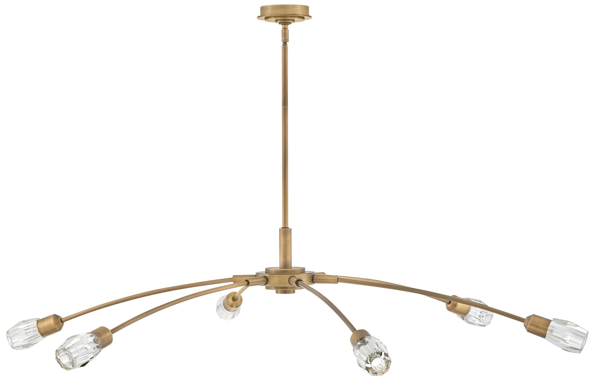 Image 5 FREDRICK RAMOND CHANDELIER ATERA Extra Large Single Tier Heritage Brass more views