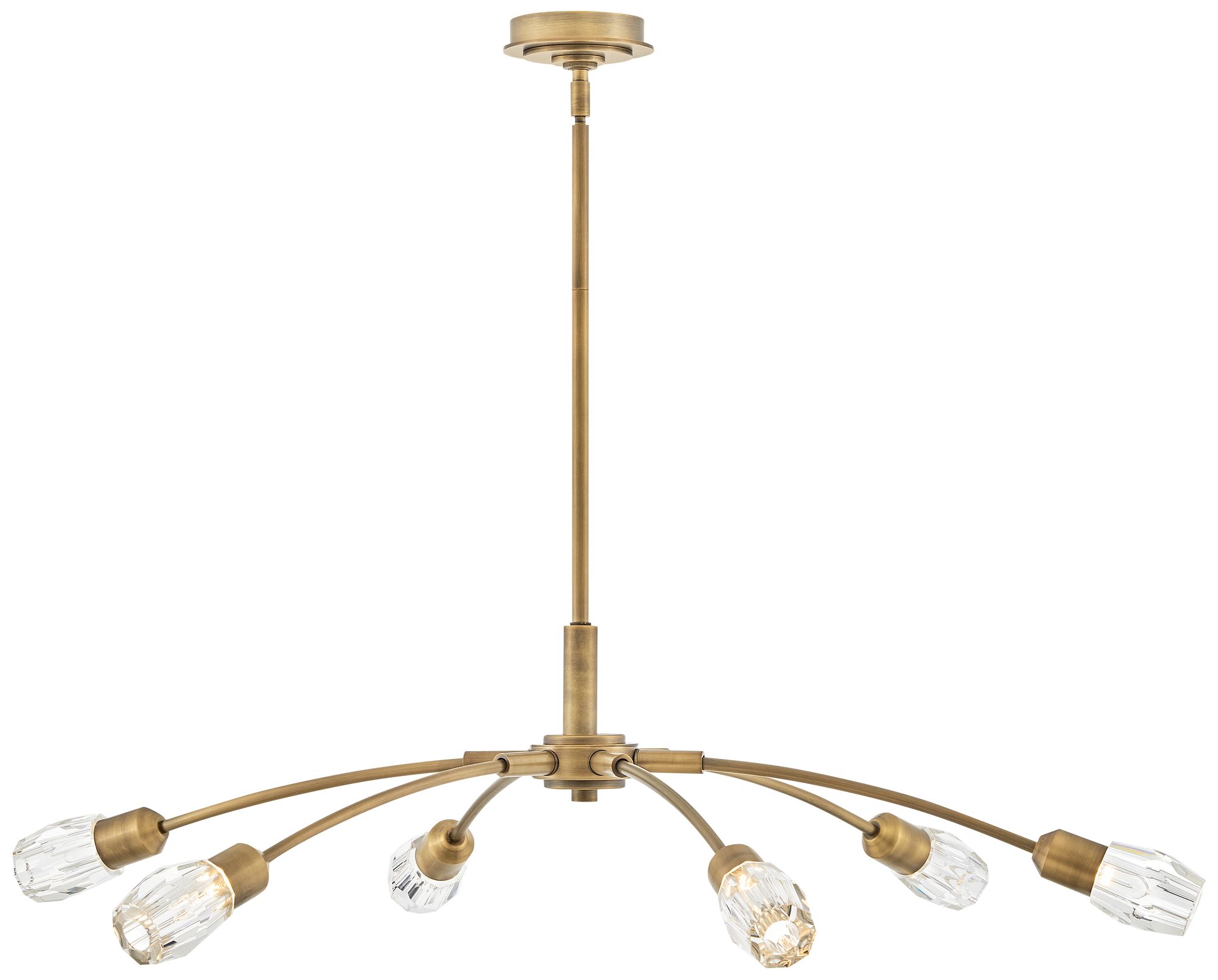 Image 2 Fredrick Ramond Chandelier Atera Large Single Tier 45" Heritage Brass more views