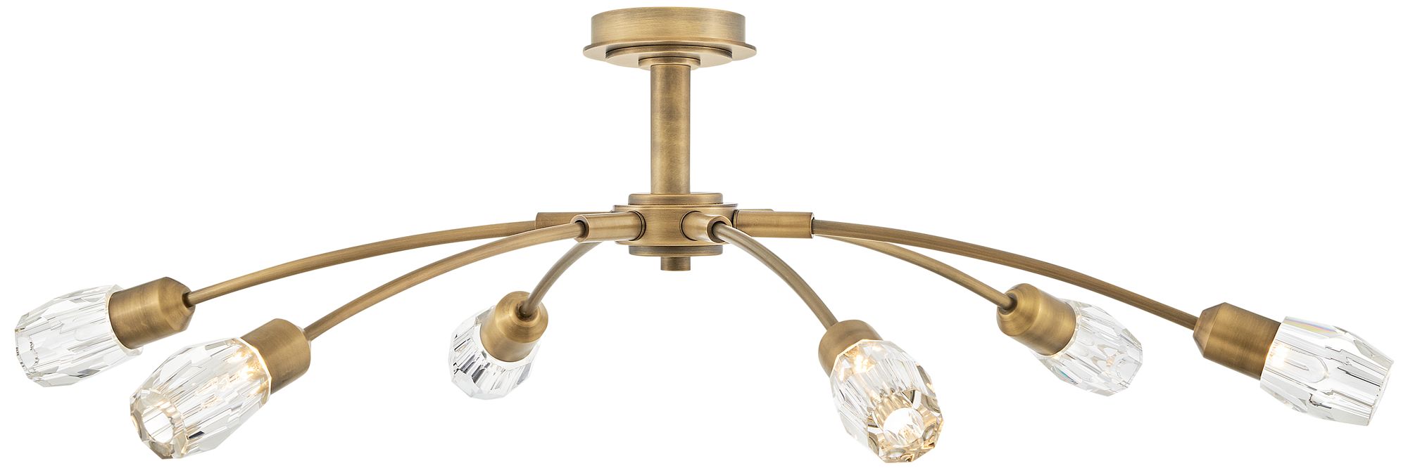 Image 4 Fredrick Ramond Chandelier Atera Large Single Tier 45" Heritage Brass more views