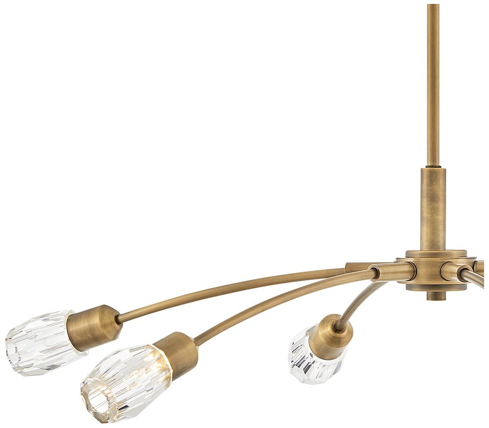 Fredrick Ramond Chandelier Atera Large Single Tier 45" Heritage Brass