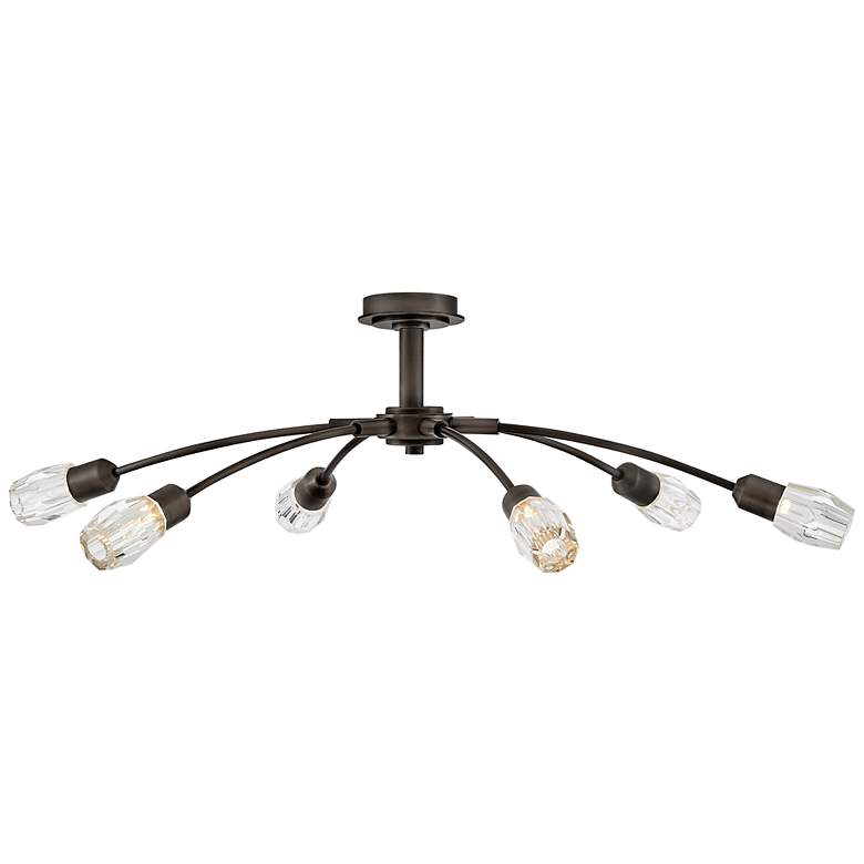 Image 4 FREDRICK RAMOND CHANDELIER ATERA Large Single Tier Chandelier Black Oxide more views