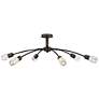 4_FREDRICK RAMOND CHANDELIER ATERA Large Single Tier Chandelier Black Oxide more views