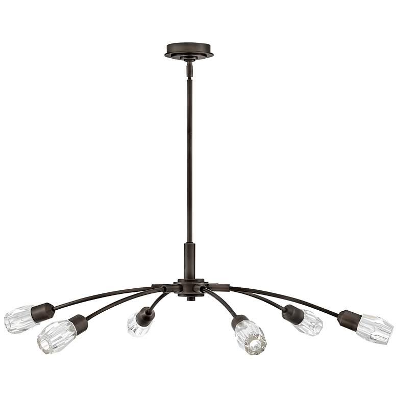 Image 5 FREDRICK RAMOND CHANDELIER ATERA Large Single Tier Chandelier Black Oxide more views