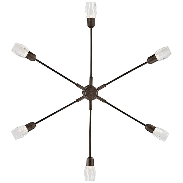 Image 7 FREDRICK RAMOND CHANDELIER ATERA Large Single Tier Chandelier Black Oxide more views