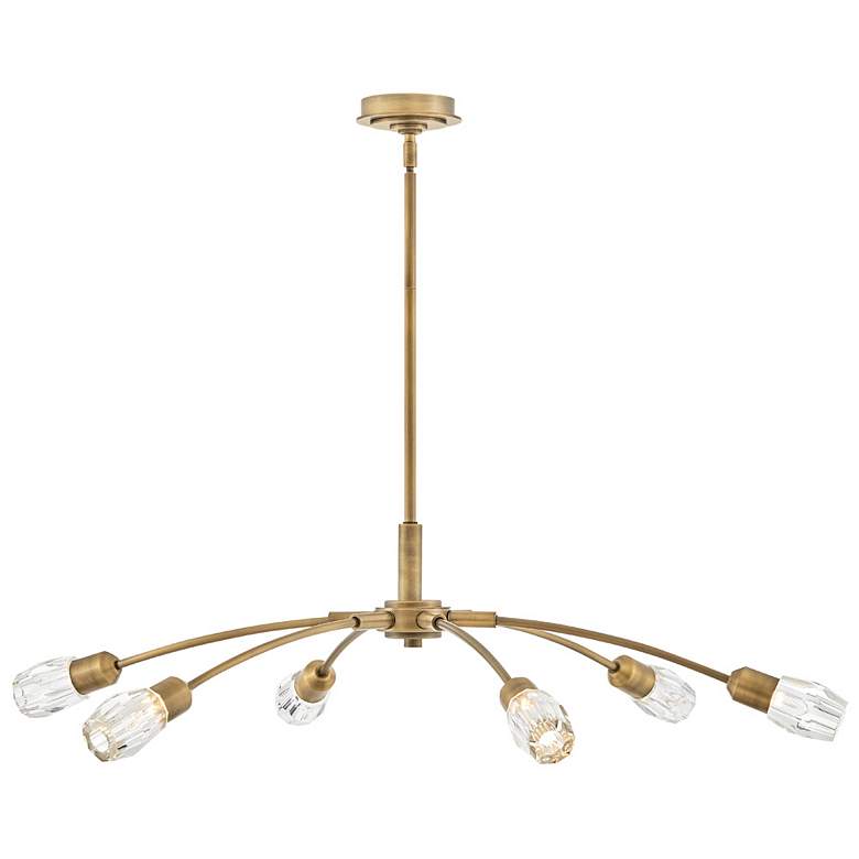 Image 1 FREDRICK RAMOND CHANDELIER ATERA Large Single Tier Heritage Brass