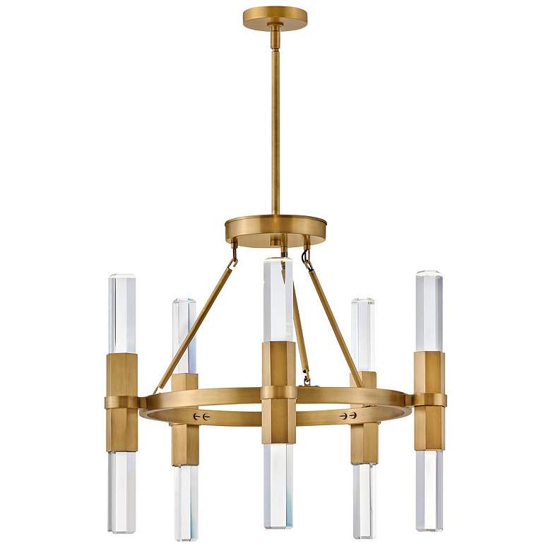 Image 1 Fredrick Ramond Chandelier Cecily Medium Single Tier 26.5" Heritage Br