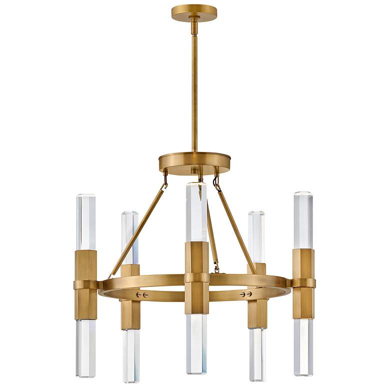 Image 2 Fredrick Ramond Chandelier Cecily Medium Single Tier 26.5" Heritage Br more views