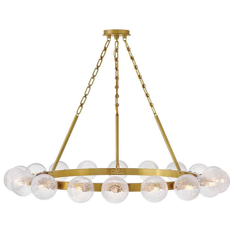 Image 1 FREDRICK RAMOND CHANDELIER COCO Large Chandelier Lacquered Brass