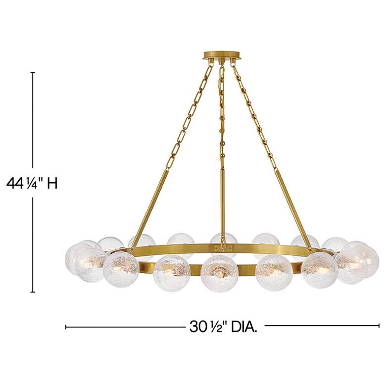 Image 3 FREDRICK RAMOND CHANDELIER COCO Large Chandelier Lacquered Brass more views