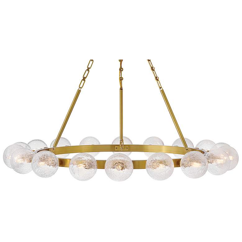 Image 4 FREDRICK RAMOND CHANDELIER COCO Large Chandelier Lacquered Brass more views