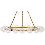 4_FREDRICK RAMOND CHANDELIER COCO Large Chandelier Lacquered Brass more views