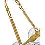 5_FREDRICK RAMOND CHANDELIER COCO Large Chandelier Lacquered Brass more views