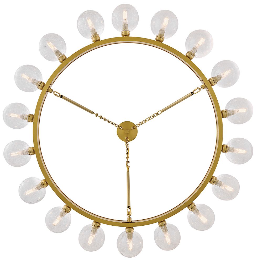 Image 7 Fredrick Ramond Chandelier Coco Large Single Tier 44.25" Lacquered Brass more views