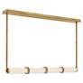 Fredrick Ramond Chandelier Cy Large Linear Lacquered Brass
