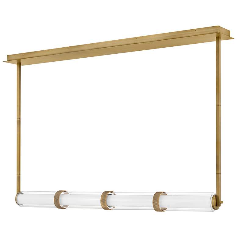 Image 4 Fredrick Ramond Chandelier Cy Large Linear Lacquered Brass more views