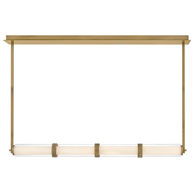 Image 5 Fredrick Ramond Chandelier Cy Large Linear Lacquered Brass more views